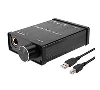 Cpolebev Convertitore per Cuffie da USB un Coassiale S/PDIF Ottico da 3,5 Mm / 6,3 Mm Convertitore USB da Digitale ad Analogico per XP