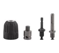 Cpolebev Convertitore per Mandrino Autoserrante Preciso da 0,8-10 Mm 3/8 Pollici - Adattatore per Cambio Rapido Filettatura 24UNF con Presa con Codolo Esagonale SDS-Plus