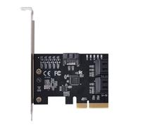 Cpolebev Convertitore SATA III PCIE X4 A SATA 3.0 PCI Express Disco Rigido del Computer Adattatore Scheda di Espansione SATA Chip JMB585 Durevole Facile Installazione