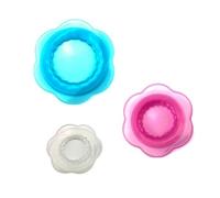 Cpolebev Coperchio per Alimenti in Silicone Riutilizzabile, Coperchio Estensibile Multicolore, Set da 3 Pezzi di Tutte Le Dimensioni.