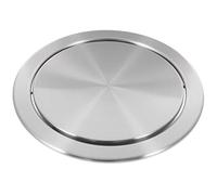 Cpolebev Coperchio per Pattumiera Semplice Occhiello per Spazzatura Incorporato nel Controsoffitto Coperchio da Incasso per Pattumiera Piccolo Coperchio Basculante per Pattumiera per Cucina Bagno Uffi