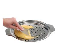 Cpolebev Coperchio per Spaetzle In Acciaio Inossidabile con Raschietto. Tradizionale Tedesco per Pasta All', Padella, Colino per Spaghetti