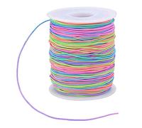 Cpolebev Cordoncino, Fili per Cordoncini per Perline, Cordoncino Elasticizzato Color, Cordoncino nel Tessuto per Bracciale, Creazione Artigianale