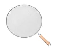 Cpolebev Cottura per Friggere Protezione Antispruzzo In Acciaio Inossidabile Rete per Olio Grasso Schermo Antispruzzo Pentola Protezione In Rete Protezione Antispruzzo Resistente Facile da Usare 29 cm