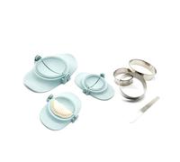 Cpolebev Creatore di Gnocchi, Set di Stampi per Empanadas con Tagliapasta, Set di Stampi per Gnocchi e Taglierina per Pierogi, (Blu)