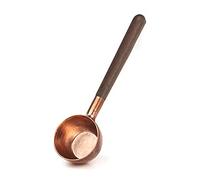 Cpolebev Cucchiaio Dosatore per Chicchi di caffè Cucchiaio Dosatore nel Rame nel Legno Massello Cucchiaio Dosatore Quantitativo per caffè nel Polvere 10G