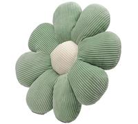 Cpolebev Cuscini A Forma di Fiore, Cuscino A Forma di Fiore da 50 cm, Cuscino da Pavimento A Forma di Fiore, Cuscino Morbido A Forma di Petalo per Divano di Casa, Auto, Verde