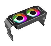 Cpolebev D50 ARGB SYNC Dissipatore di Dispositivo di Raffreddamento Modulo di Memoria A 4 Pin Raffreddamento Doppie Ventole Memoria ARGB Luce Raffreddamento Radiatore Facile Installazione B