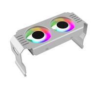 Cpolebev D50 ARGB SYNC Dissipatore di Dispositivo di Raffreddamento Modulo di Memoria A 4 Pin Raffreddamento Doppie Ventole ARGB Luce Memoria Raffreddamento Radiatore di Raffreddamento Durevole
