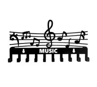 Cpolebev da Parete con Gancio A Forma di Nota Musicale, Ganci Appendiabiti Vintage per Cappelli, Porta Asciugamani, Borsette