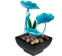 Cpolebev da Tavolo Meditazione d'Acqua Fiore Mini Cascata Decorazioni Suono Rilassamento Ornamento di