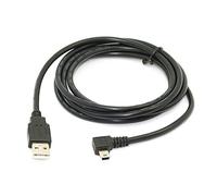 Cpolebev Dati Mini USB B Da 5 M Da 5 Pin 90 Gradi Angolo Sinistro A USB 2.0 Dati Colore Nero