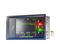 Cpolebev DC 0-420V 100A WiFi Tester Batteria/Potenza 2 In 1 Amperometro Bidirezionale Rilevatore Capacità Batteria Tester DCV