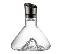 Cpolebev Decanter per Vino, Decanter per Vino Trasparente con Aeratore, Caraffa per Vino Rosso con Erogatore Incorporato,