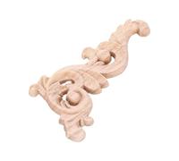 Cpolebev Decorazione della Parete della Porta 'Applique 'Angolo della Decalcomania Intagliata in Legno 12 X 6 Cm Non Verniciata