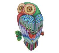 Cpolebev Decorazione Parete nel Metallo, Arte Appesa, Cartello Parete con nel Metallo, Statua Appeso, Decorazione Gufi, Statua Gufo Colorato, Decorazioni per la Casa B