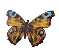 Cpolebev Decorazioni da Parete per Esterni Decorazione A in Metallo Decorazione da Parete per Recinzione Parete in Metallo per Decorazioni Domestiche 16,8 X 0,5 X 11,8 cm Giallo