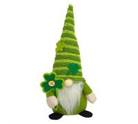 Cpolebev Decorazioni di Peluche Leprechaun del Giorno di San Patrizio Gnomo Farcito Irlandese Decorazione Knomes Decorazione per Bambola Volto Verde Durevole Facile da Installare Facile da Usare