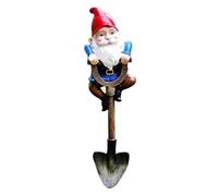 Cpolebev Decorazioni per Gnomi da Giardino per Giardino, Divertente Statua Regalo per Esterni, Knome Birichino in Piedi su Una Pala, Sculture per la Casa Durevole Facile da Installare Facile da Usare
