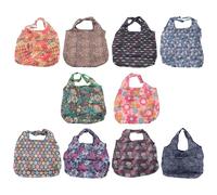 Cpolebev Della Spesa Riutilizzabili Pieghevoli 10 Confezioni Shopping Tote 50 Libbre Extra Large Modello Ripstop Lavabile nel Lavatrice
