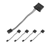 Cpolebev di Alimentazione della Ventola da 5 Pezzi da IDE Un Connettore D Molex Un Connettore Un 3 Pin Convertitore di Raffreddamento per Pc per Computer