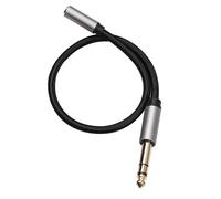 Cpolebev di Conversione da 6,35 mm 1/4 A Femmina 3,5 mm 1/8 per Jack Stereo, Adatto per Amplificatori, Chitarre, Tastiere, Pianoforti, Home Theater. Lunghezza: 30 cm