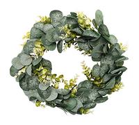 Cpolebev di Eucalipto Decorazione per La Casa Colonica, Verde Porta D'Ingresso Artificiale di Fiori di Estate