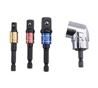 Cpolebev di Impatto Utensili un Mano Utensili Prese per Driver Set di Prolunghe per Adattatori, 3 Pezzi Set di Punte per per per Trapano con Codolo Esagonale + 105 Gradi