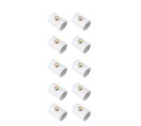 Cpolebev di Nebulizzazione con Ugello Nebulizzatore In PVC da 10 Pezzi da 1/2 Pollice per Patio Esterno Mister Accoppiamento Sezione Divisa In PVC con Ugello Nebulizzatore