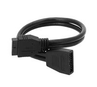 Cpolebev di Prolunga USB 3.0 Della Scheda Madre di Prolunga da 20 Pin Chassis da 19 Cavi USB 3.0 di Prolunga Portatile A Testa Diritta