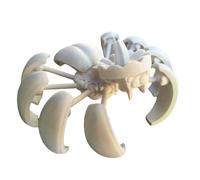 Cpolebev di Stampato in 3D, Statua da Scrivania di Fidget, Regalo per Ufficio, Decorazione di Trasformatrice Bianca