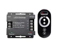 Cpolebev Dimmer Controller Monocromatico LED 18A 12V 24V con Touch Wireless RF per Barra Monocromatica