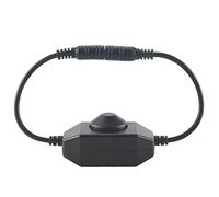 Cpolebev Dimmer per Barra un LED, Interruttore Dimmer DC 12V-24V 6A, Adatto per Barra un LED, Luce un Corda LED 3528, 5050, 5630 (Nero)