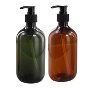 Cpolebev Dispenser di Sapone da 17 Once, Dispenser di Sapone per Piatti Un Mano per Ripiano del Bagno nel Cucina, Bottiglie per Pompa di Sapone Liquido per Lozione Ricaricabili