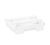 Cpolebev Dispenser per Piatti di Carta In Bambù da 9/10 Pollici - Supporto il Mobile e Sul Piano di per Contenitori da Cucina per Piatti Universali C