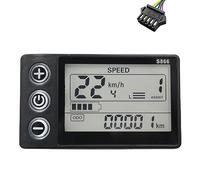Cpolebev Display LCD per Bici Elettrica S866 24V 36V 48V 60V Adatto per Scooter Elettrico E-Bike (Spina SM 5PIN)