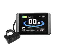 Cpolebev Display per Bicicletta Elettrica Display LCD per Bici 24V 36V 48V Display LCD8H Connettore Impermeabile con Display per Bici Elettrica USB