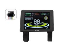 Cpolebev Display per Bicicletta Elettrica H-100 Display LCD Controllo 24V - 72V Misuratore di velocità Tachimetro A 5 Pin Connettore SM