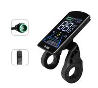 Cpolebev Display per Bicicletta Elettrica S-100 Display LCD Controllo 24V - 72V Misuratore di velocità Tachimetro A 5 Pin Connettore Impermeabile