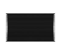 Cpolebev Dissipatore di Grande nel Alluminio 4,72 X 2,72 X 1,06 Pollici / 120 X 69 X 27 Mm Dissipatore di Raffreddamento Radiatore nel Ossido Nero 22 Aletta