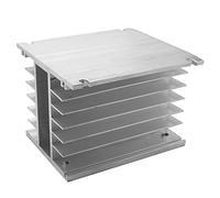 Cpolebev Dissipatore di Trifase 80X110X100Mm per Dissipatore di in Alluminio A Relè A Stato SSR