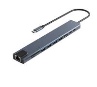 Cpolebev Dock di Espansione USB 10 in 1 Hub USB C Type C Splitter Adattatore da USB C A Compatibile PD100W
