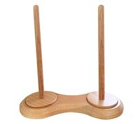 Cpolebev Doppio Supporto per Matasse di Filato in Legno per Uncinetto, Supporto per Filato per Maglieria Dispenser per Filato per Uncinetto Strumento per Uncinetto Facile da Sostituire