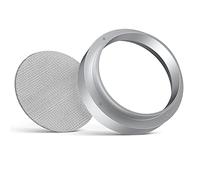 Cpolebev Dosatore caffè da 51 Mm Setaccio per Espresso in Acciaio per Portafiltro Dosatore Intelligente con Schermo Puck