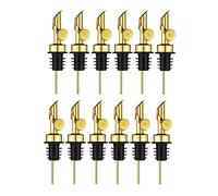 Cpolebev Dosatori nel Acciaio Inossidabile Ponderato Dispenser per Olio D'Oliva Beccuccio per Bottiglie di Liquore Dosatore Automatico per Olio (, 12 Pezzi)