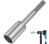 Cpolebev Driver per Aste di Terra SDS-Max, Driver per Punte da Trapano in Acciaio per Impieghi Gravosi da 30 Mm, per Aste di a Terra per Trapano a Percussione (1,18 Pollici)