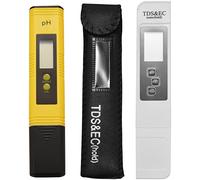 Cpolebev e Misuratore TDS, Tester Digitale Della Qualità 'Acqua, 0-9990 PPM, Misurazione EC e Temperatura 0,01 PH Ad Alta Precisione