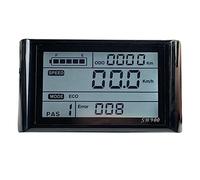 Cpolebev Ebike SW900 Display LCD Controllo Misuratore di velocità per Bicicletta Elettrica SM Plug Record Strumento Controllo/Impostazione 24-72V