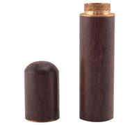 Cpolebev Ebony Secchio Di Legno Titolare Secchiello Mini Scatola Escursionismo Portatile Artigianale Regalo Fatto A Mano 8 x 1.8 Cm