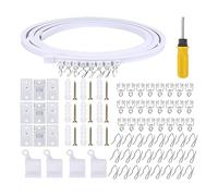 Cpolebev Elementi di Ricambio per Binario Flessibile per Tende da Soffitto Pieghevole da 5 Metri, Binario per Tende da Soffitto, Accessori, Binario per Tende Curvo